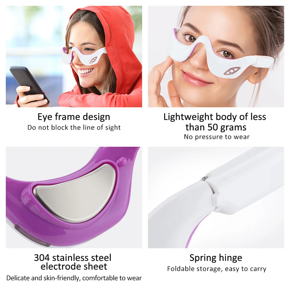 Rechargeable Electric Eye Massager – Anti-Wrinkle & Fatigue Relief Beauty Tool