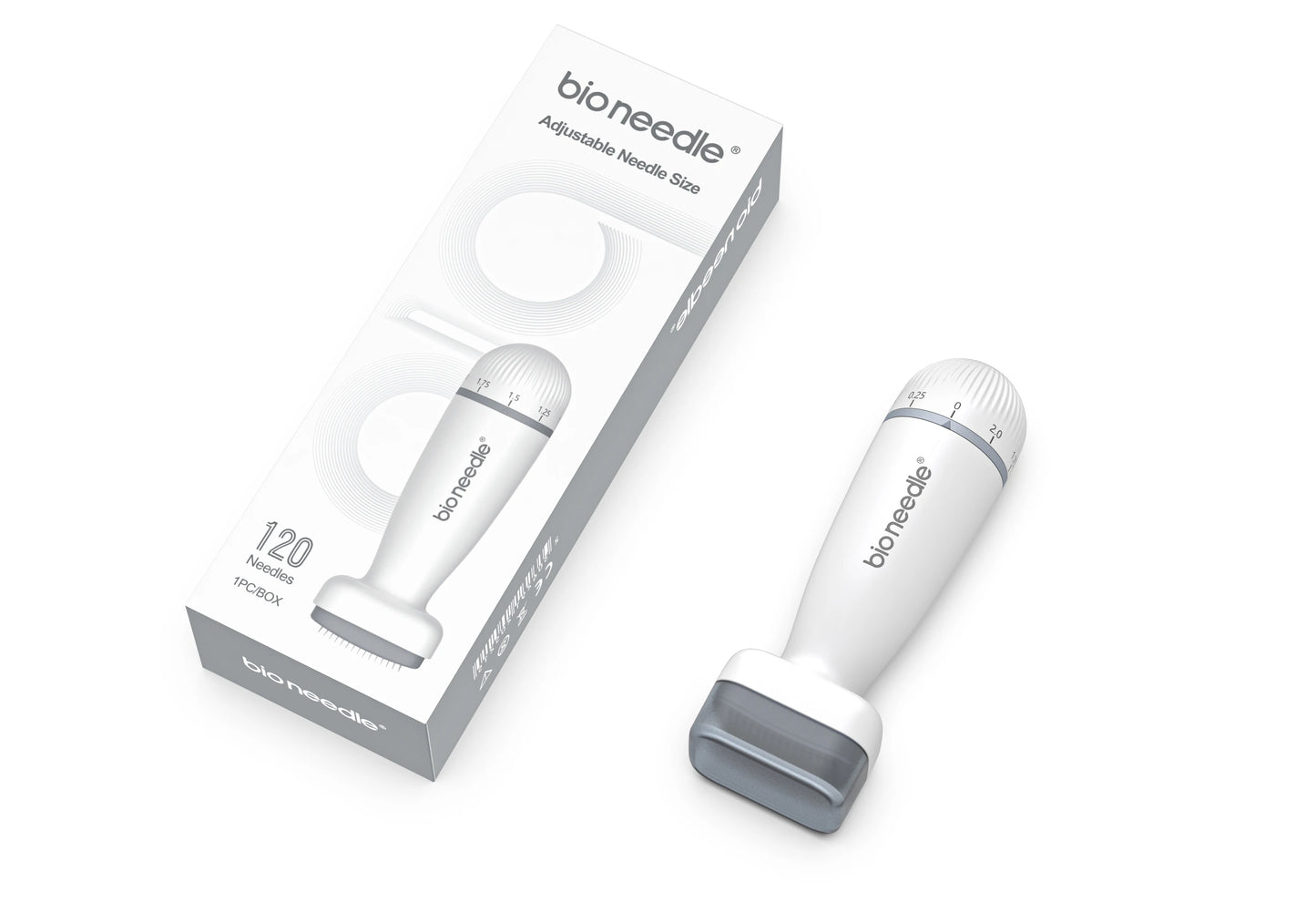 Bio Needle Derma Stamp 120 Pin Microneedles for Hair Regrowth & Skin Care