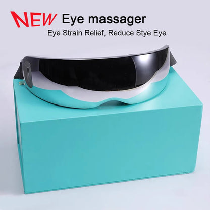 Super Relax Heated Eye Massager – 12-Head Vibration Therapy for Sleep & Fatigue Relief