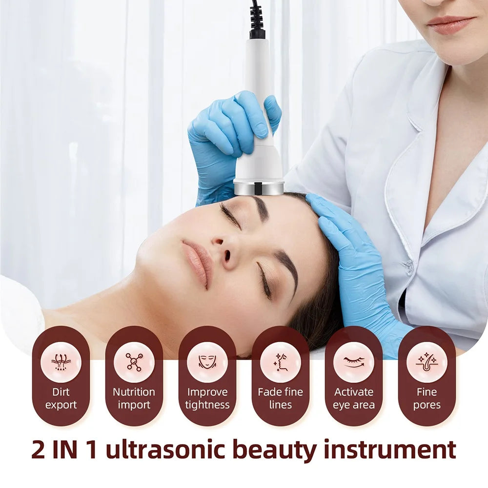 Ultrasonic Face & Eye Massager – High-Frequency Lifting & Skin Rejuvenation Beauty Device