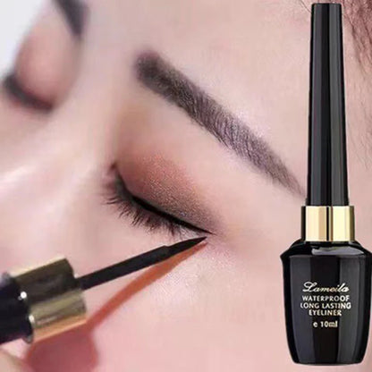 Ultra-Fine Waterproof Black Liquid Eyeliner Pen – Long-Lasting, Hard-Tipped Gel Precision Liner